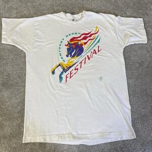 Vintage 1995 Kentucky Derby Festival T-Shirt USA Single Stitch XL